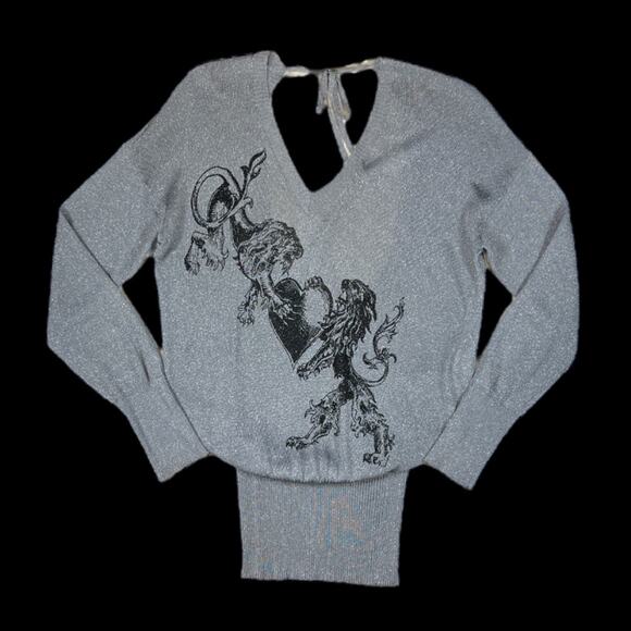 Faith Connexion Silver/Gray Top | Size M - Picture 1 of 4